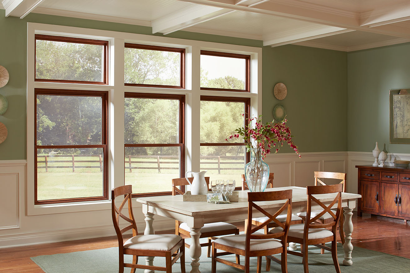 Double Hung Windows with Transoms